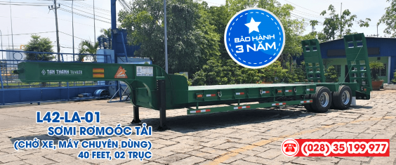2 Axles 40 Feet Lowbed Semi-Trailer L42-LA-01