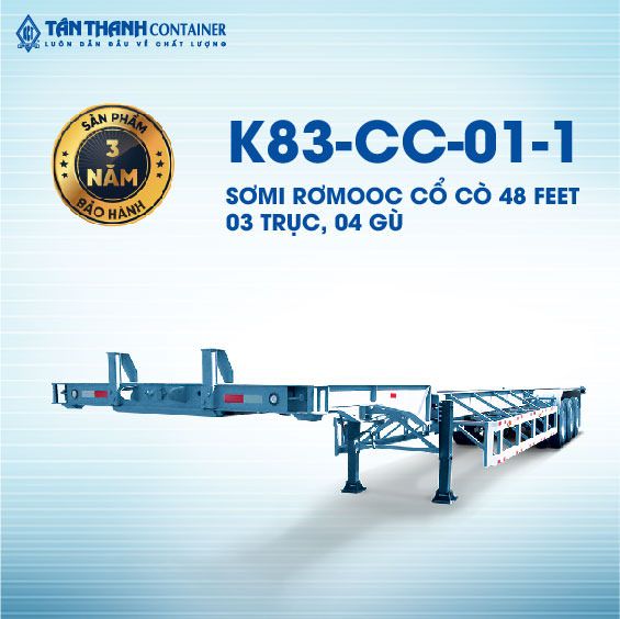 3 Axles 48 Feet Goose-neck Semi Trailer (Transporting Containers) K83-CC-01-1