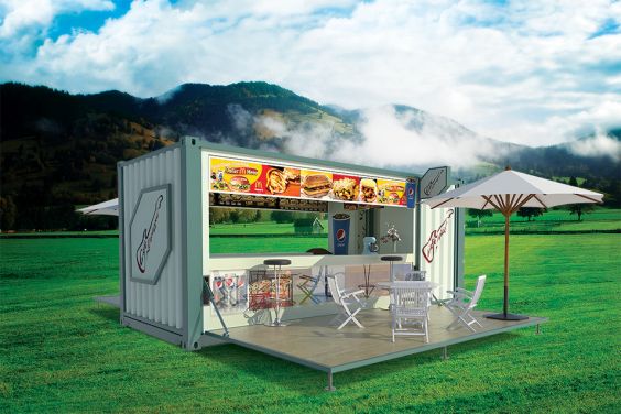 Fast Food Store Container