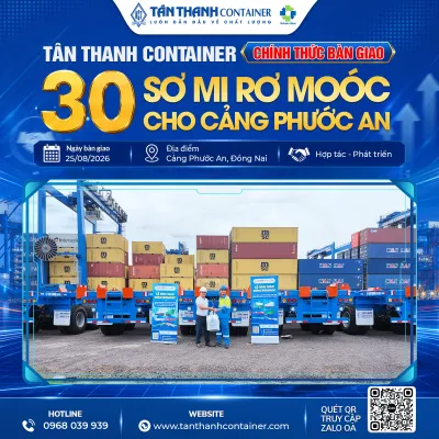 Tân Thanh Container chính thức bàn giao 30 sơ mi rơ moóc cho cảng Phước An